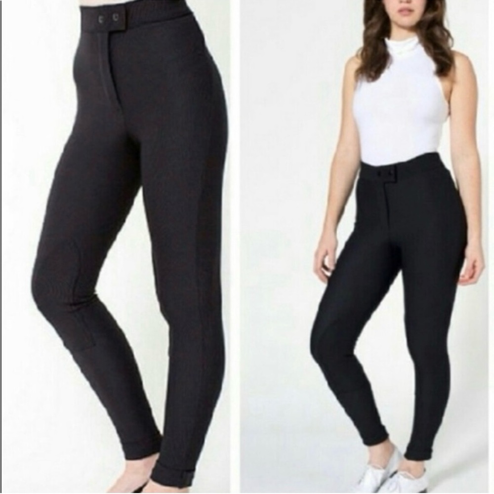 American Apparel Black Riding Pants, size XL